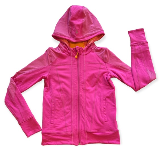 Ivivva Other - Ivivva • Perfect Your Practice Reversible Pink & Orange Hooded Jacket • …